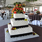 Northern Delights' Deb Cannon created this custom designed wedding cake for one of her northern Michigan customers.